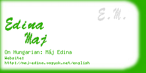 edina maj business card